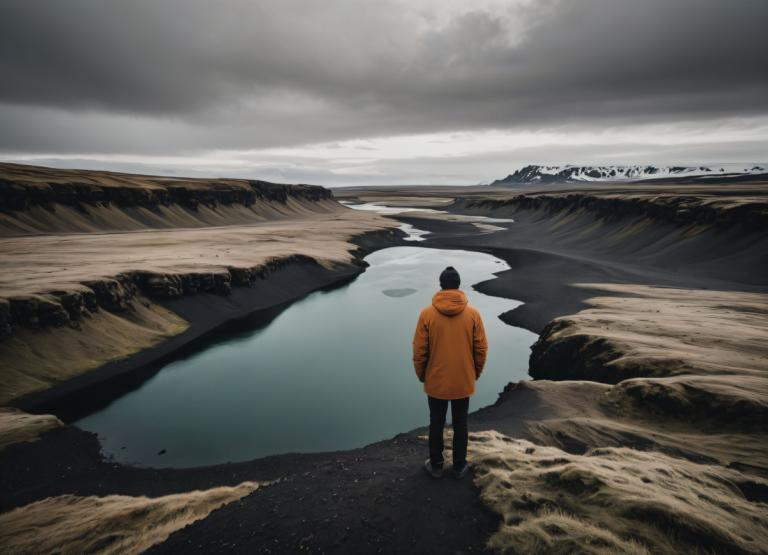 Fotografisk kunst,Fotografisk kunst, Mennesker, mand, solo, Sky, udendørs, overskyet himmel, hætte