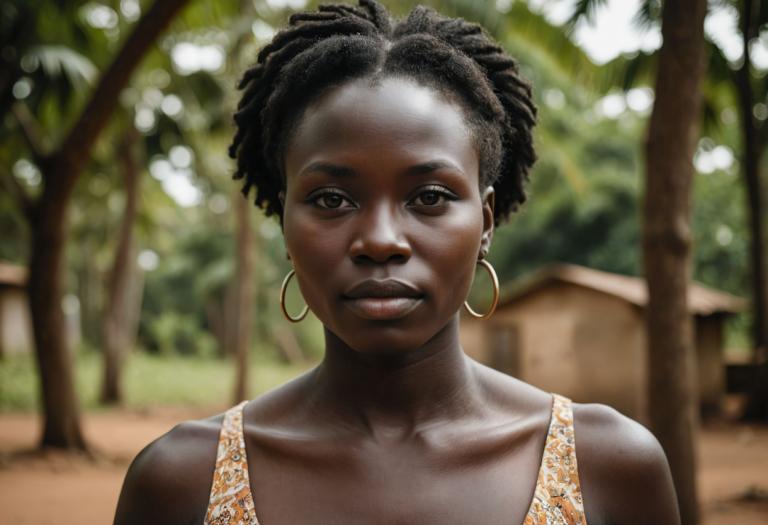 Photographic Art,Photographic Art , People, woman, 1girl, very dark skin, dark skin, jewelry, solo, earrings