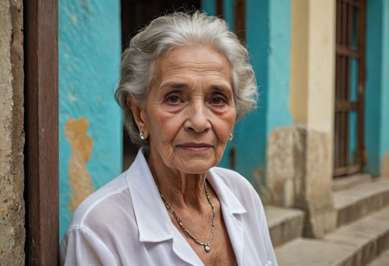 Realismo fotográfico,Realismo fotográfico, Gente, mujer, anciana, viejo, joyas, solo, realista