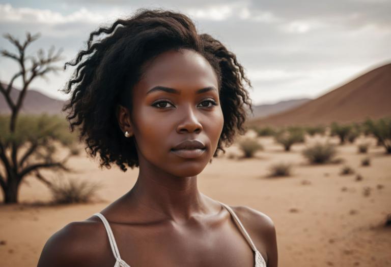 Photographic Art,Photographic Art , People, woman, 1girl, solo, realistic, dark skin, jewelry, earrings