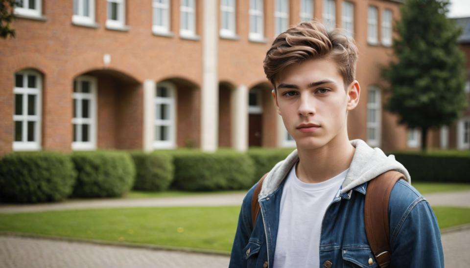 Photographic Art,Photographic Art , People, boy, campus style, solo, 1boy, male focus, jacket, outdoors