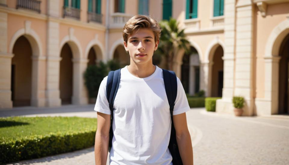 Photographic Art,Photographic Art , People, boy, campus style, 1boy, shirt, male focus, solo, outdoors