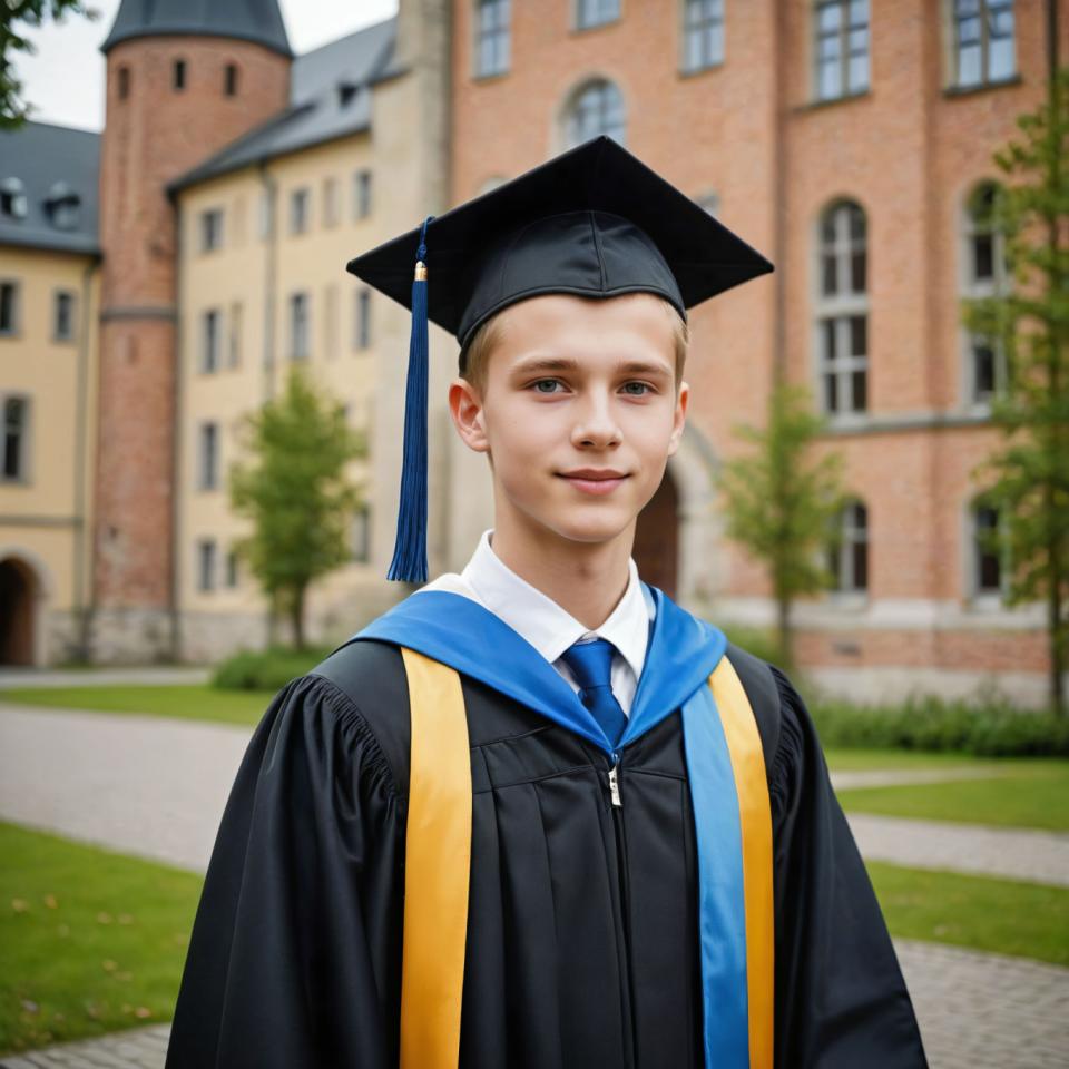 Photographic Art,Photographic Art , People, boy, campus style, 1boy, male focus, hat, solo, necktie, outdoors