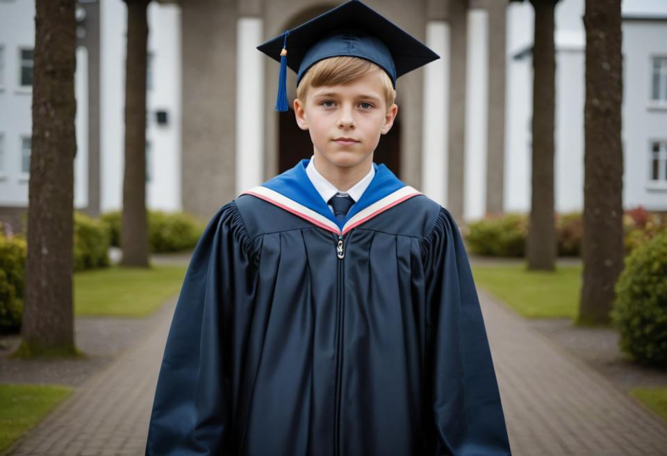 Face Swap, Campus Style, Photographic Art , People, boy, campus style, 1boy, solo, male focus, hat, blurry background, blurry, looking at viewer, outdoors, photo background, realistic, blonde hair, cosplay, closed mouth, tree, facial hair, upper body, blue headwear, necktie, day, long sleeves, short hair