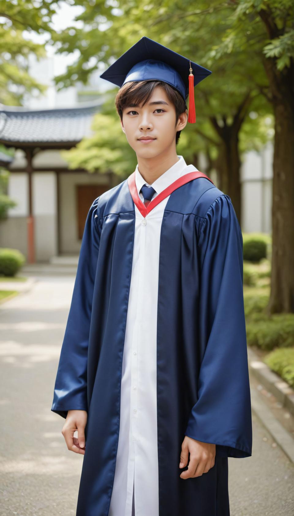 Photographic Art,Photographic Art , People, boy, campus style, 1boy, male focus, solo, hat, outdoors, tree