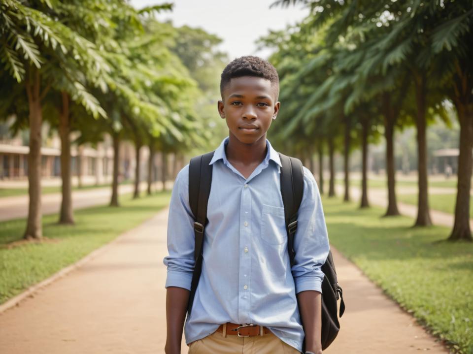 Photographic Art,Photographic Art , People, boy, campus style, 1boy, male focus, shirt, outdoors, tree, solo