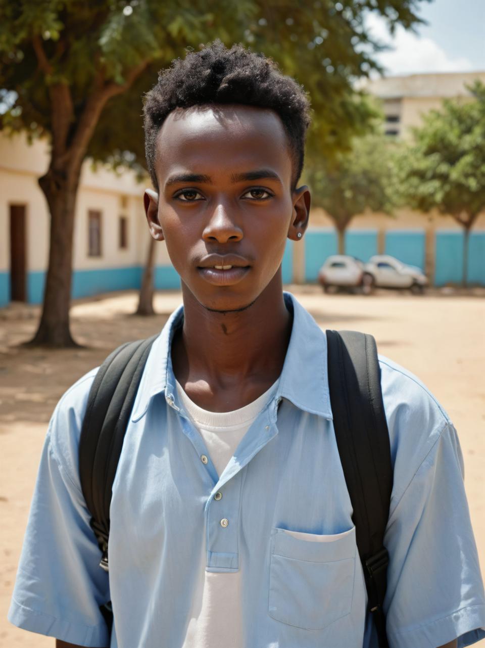 Photographic Art,Photographic Art , People, boy, campus style, 1boy, male focus, shirt, solo, jewelry