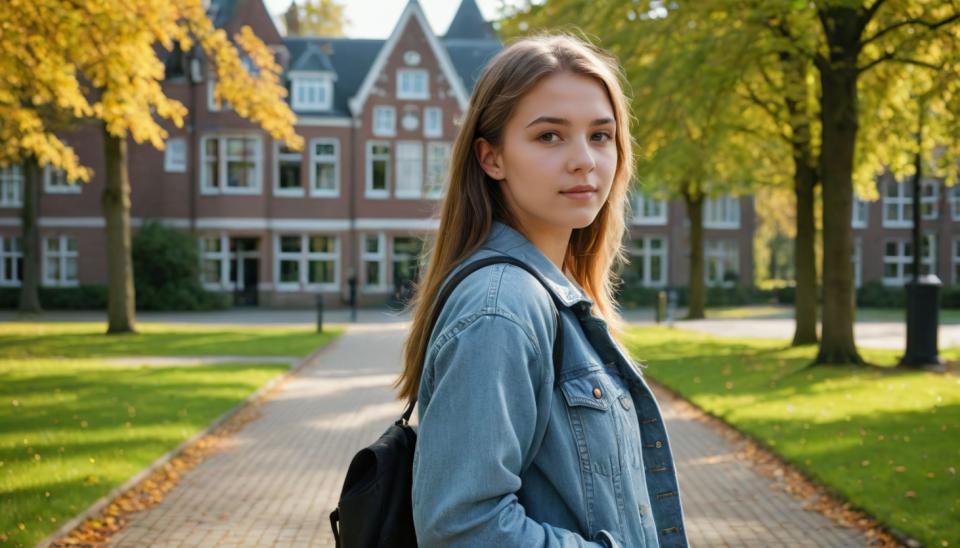 Photographic Art,Photographic Art , People, girl, campus style, 1girl, solo, denim jacket, outdoors, tree