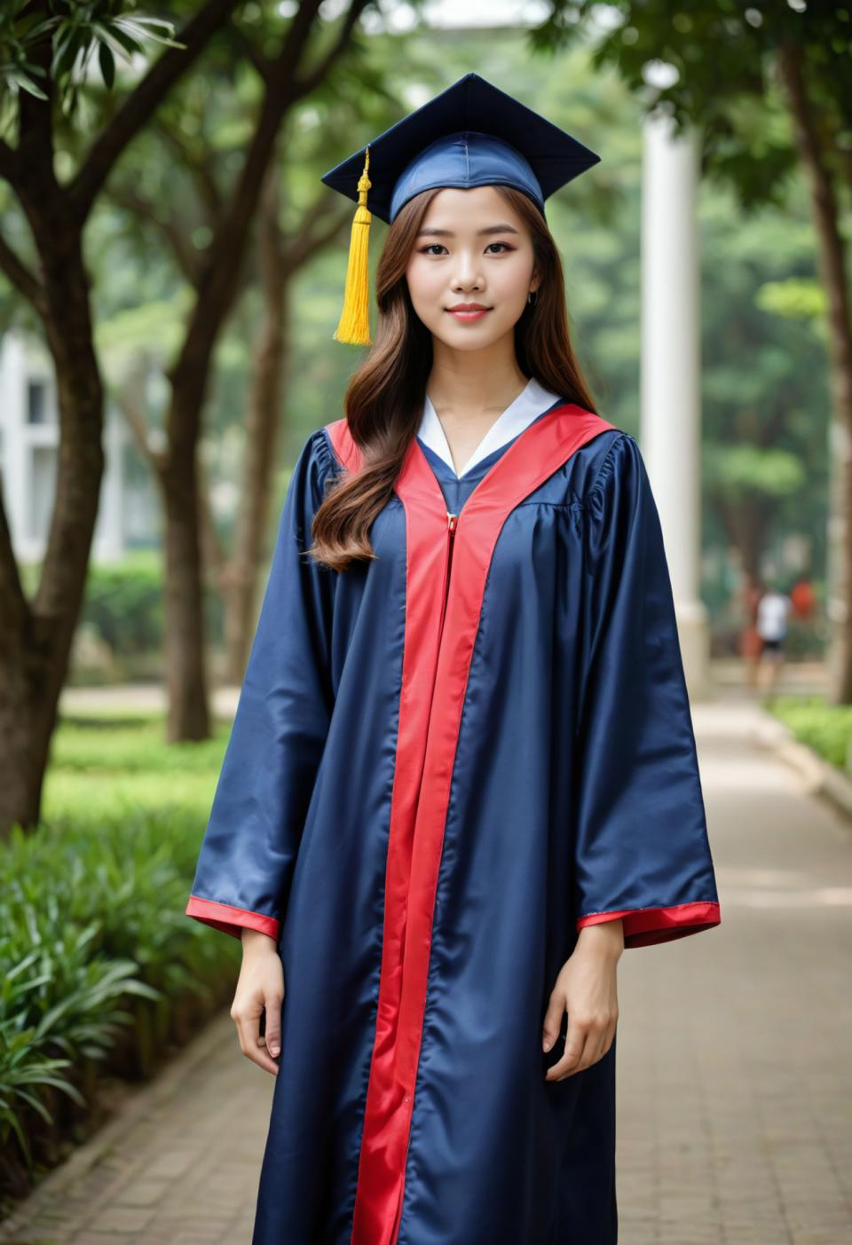 Photographic Art,Photographic Art , People, girl, campus style, 1girl, hat, brown hair, blurry background