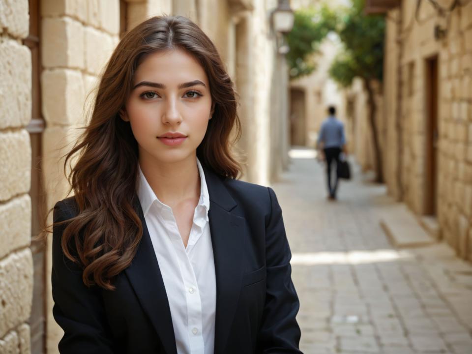 Photographic Art,Photographic Art , People, woman, business style, 1girl, brown hair, brown eyes, shirt