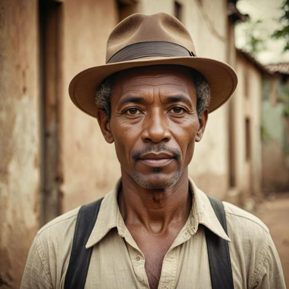 Photoréalisme,Photoréalisme, Personnes, homme,style vintage, 1garçon, foyer masculin, solo, chapeau