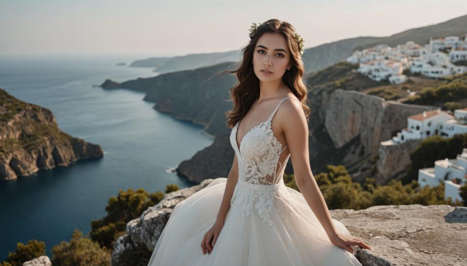 Photographic Art,Photographic Art , People, woman,bridal photography, 1girl, dress, brown hair, solo