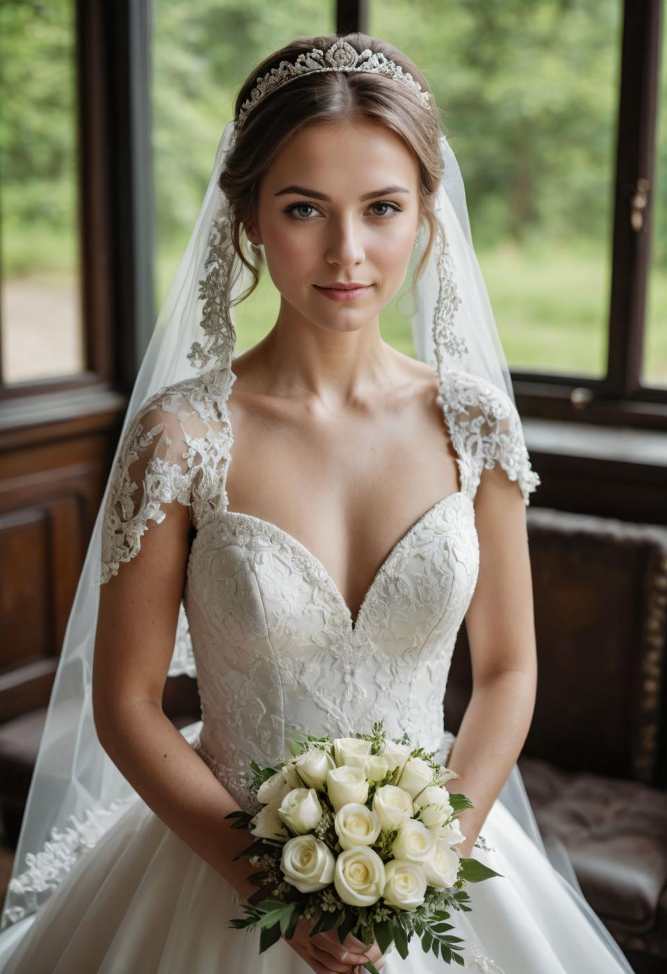 Photographic Art,Photographic Art , People, woman,bridal photography, 1girl, dress, wedding dress, veil