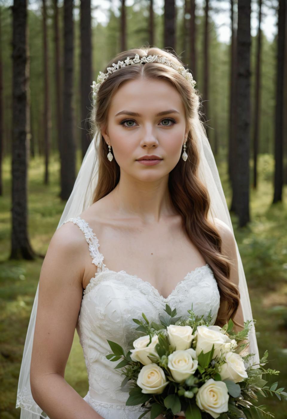 Photographic Art,Photographic Art , People, woman,bridal photography, 1girl, realistic, solo, veil, flower