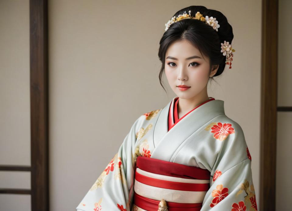 Chủ nghĩa hiện thực ảnh,Chủ nghĩa hiện thực ảnh, Mọi người, đàn bà,kimono, 1 cô gái, một mình