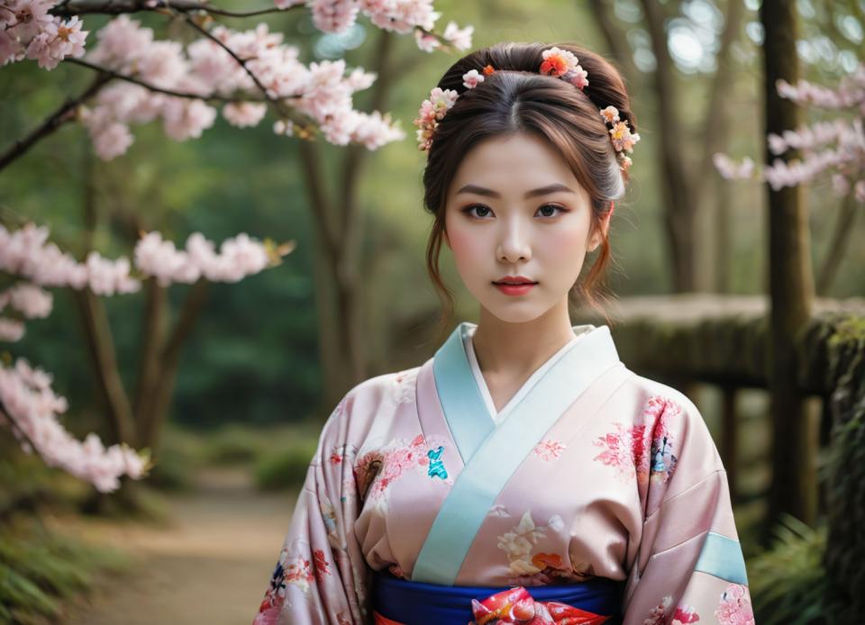 Fotografické umění,Fotografické umění, Lidé, žena,kimono, 1 dívka, sólo, japonské oblečení