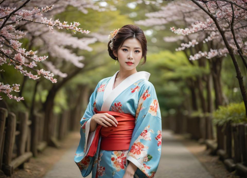 Fotografické umění,Fotografické umění, Lidé, žena,kimono, 1 dívka, sólo, japonské oblečení, kimono