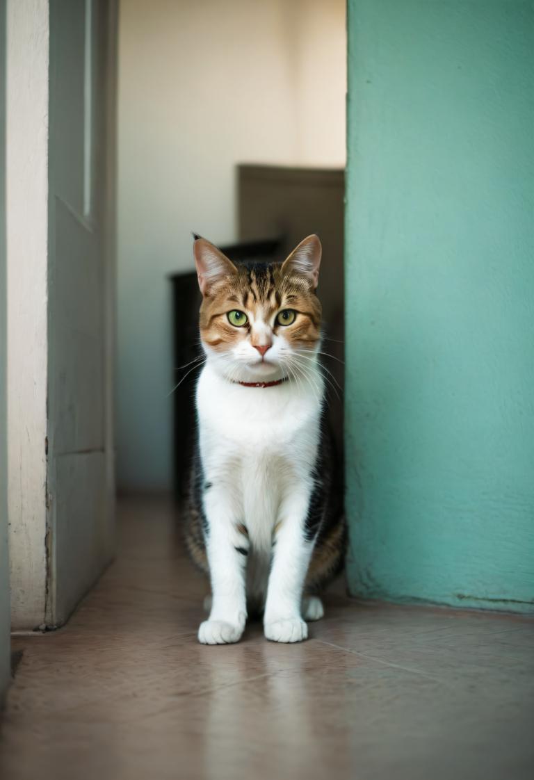 Fotokunst,Fotokunst, Tiere, Katze, keine Menschen, Katze, tierischer Fokus, grüne Augen, realistisch