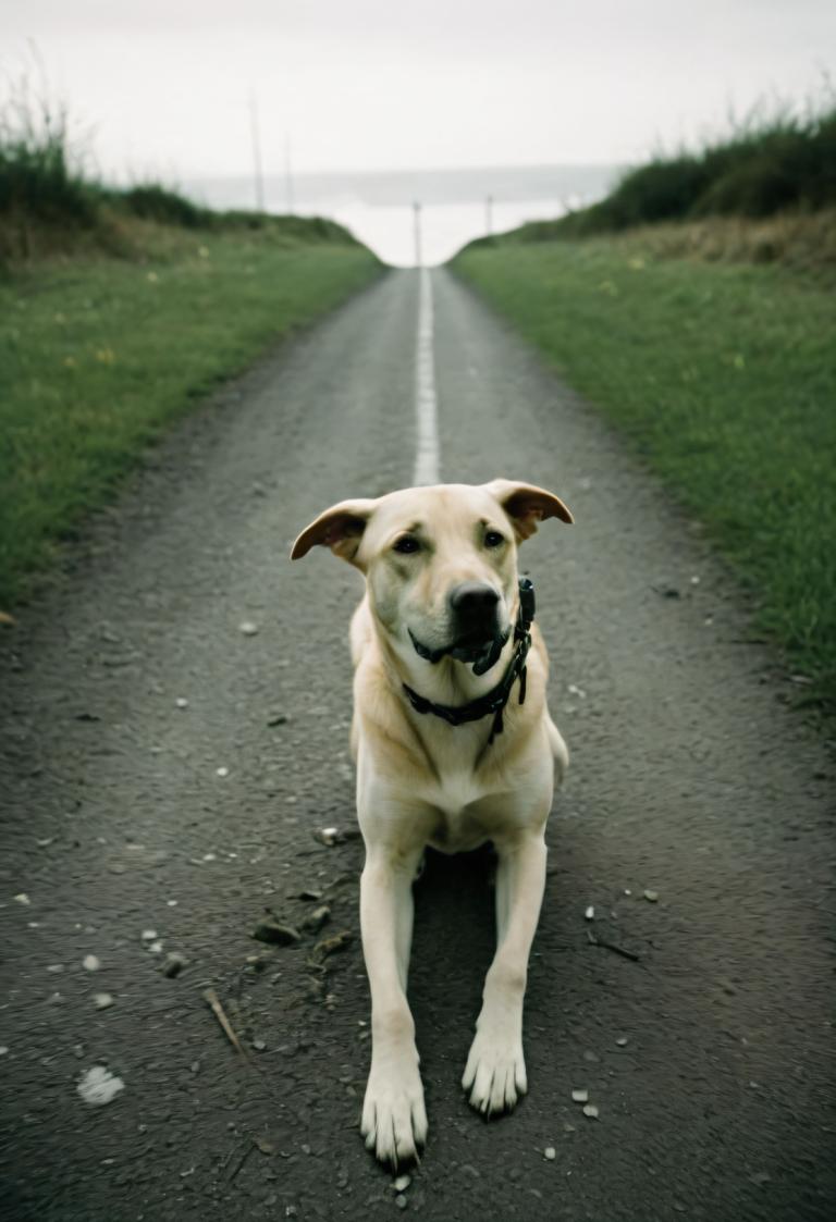 Fotokunst,Fotokunst, Tiere, Hund, keine Menschen, Hund, draußen, Gras, Tier, Fotohintergrund, Kette