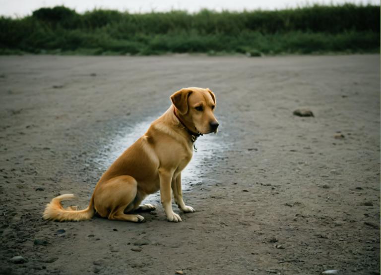 Fotokunst,Fotokunst, Tiere, Hund, keine Menschen, Hund, Fotohintergrund, draußen, realistisch