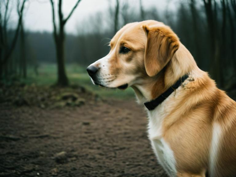 写真芸術,写真芸術, 動物, 犬, 人間がいない, 現実的な, 動物の焦点, 犬, 動物, 木, 屋外, 襟, ぼやけた, 自然, サイン, ぼやけた背景