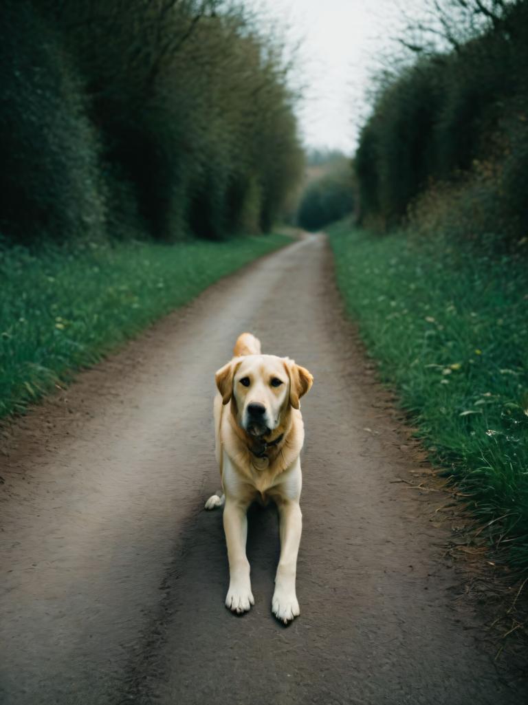 写真芸術,写真芸術, 動物, 犬, 犬, 人間がいない, 屋外, 道, 動物の焦点, 写真の背景, 柴犬, 動物, 草, 木, ぼやけた, 自然, 舌, 日