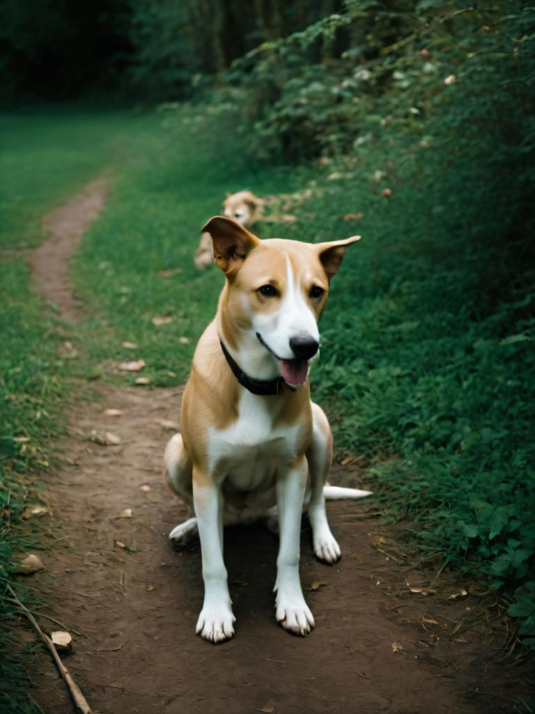 Fotokunst,Fotokunst, Tiere, Hund, keine Menschen, Hund, Fotohintergrund, draußen, Zunge