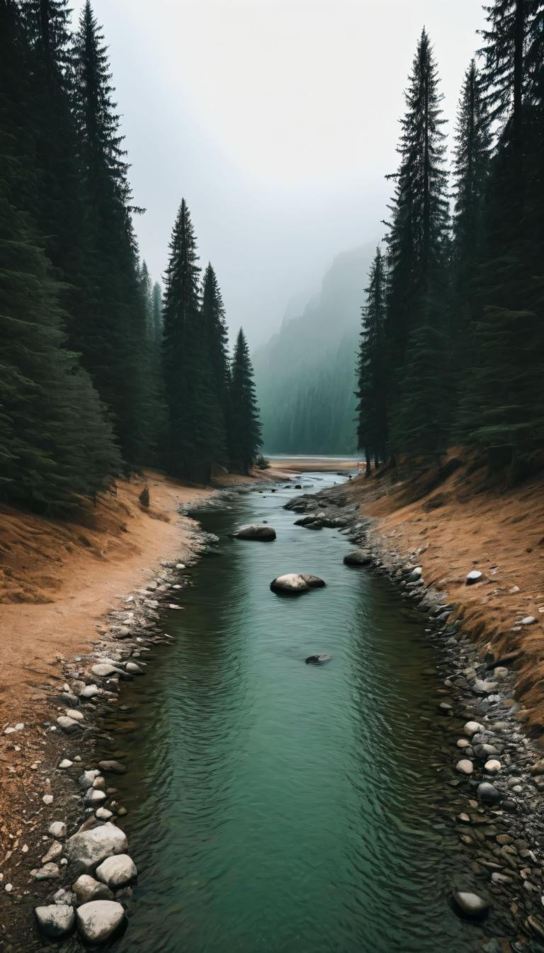 写真芸術,写真芸術, 自然, 風景, 人間がいない, 自然, 景色, 屋外, 森, 川, 木, 水, ロック, 日, 湖