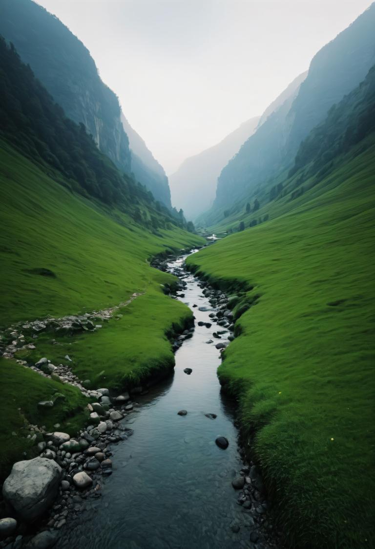 Photographic Art,Photographic Art , Nature, landscape, scenery, no humans, outdoors, grass, rock, water, day