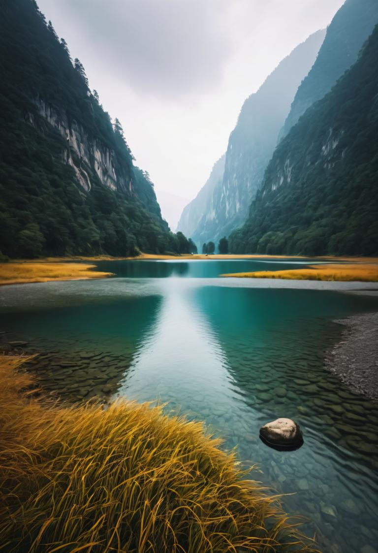 写真芸術,写真芸術, 自然, 風景, 屋外, 景色, 人間がいない, 雲, 空, 水, 草, 反射, 木, 川, ロック, 自然, 日, 曇り空, 山, 湖