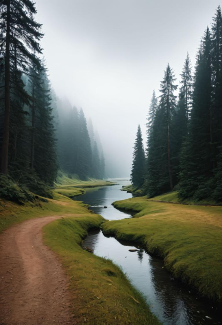 Photoréalisme,Photoréalisme, Nature, paysage, paysage, en plein air, pas d'humains, nature, arbre