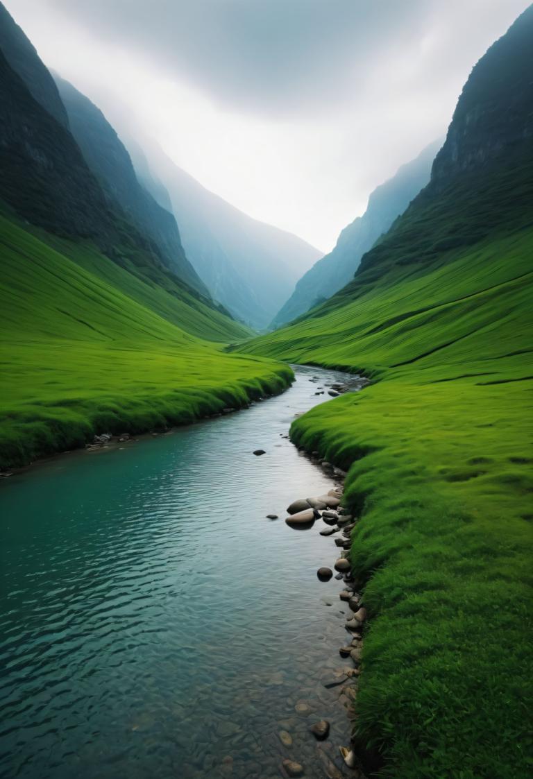 Photoréalisme,Photoréalisme, Nature, paysage, pas d'humains, en plein air, paysage, nuage, herbe