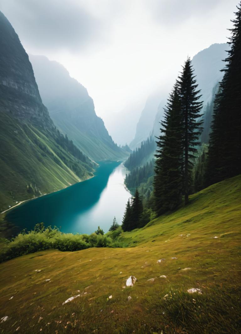 Photoréalisme,Photoréalisme, Nature, paysage, paysage, en plein air, arbre, nature, ciel, nuage