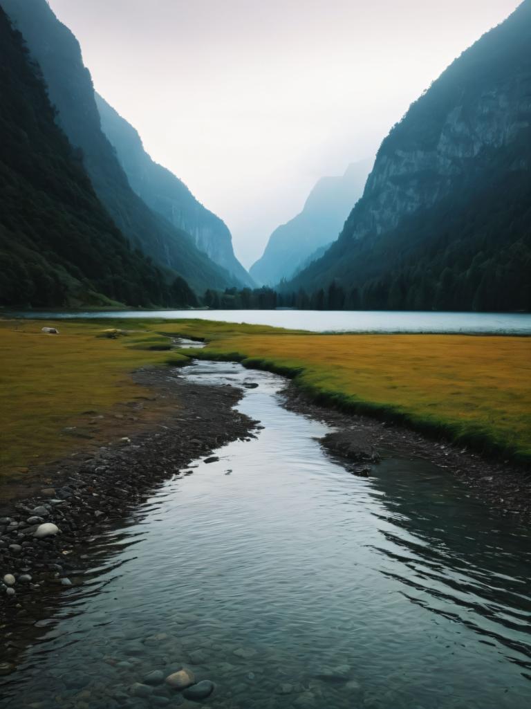 Photoréalisme,Photoréalisme, Nature, paysage, paysage, en plein air, pas d'humains, eau, rivière