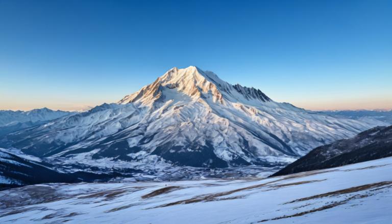 Photographic Art,Photographic Art , Nature, snow mountain, no humans, scenery, outdoors, sky, mountain, snow