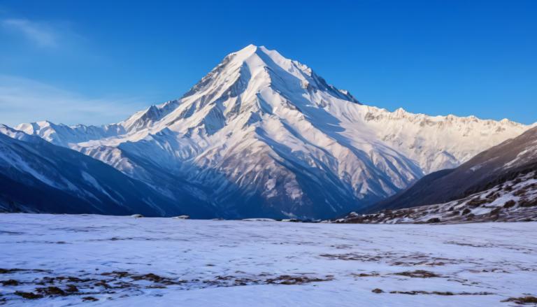 Photographic Art,Photographic Art , Nature, snow mountain, no humans, scenery, sky, outdoors, snow, mountain