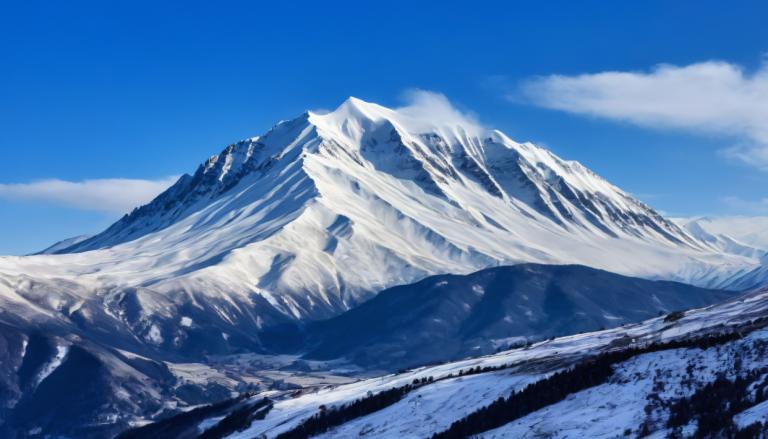 Arte fotografica,Arte fotografica, Natura, montagna di neve, nessun essere umano, scenario, cielo