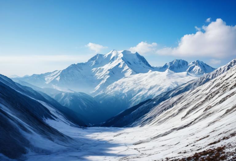 Fotokunst,Fotokunst, Natuur, sneeuwberg, geen mensen, landschap, lucht, berg, buitenshuis, dag, wolk