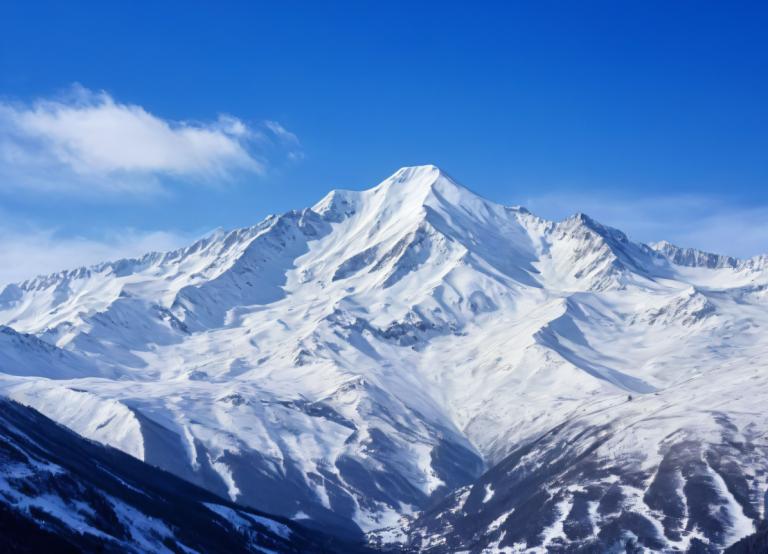 Photographic Art,Photographic Art , Nature, snow mountain, no humans, scenery, sky, mountain, outdoors, day