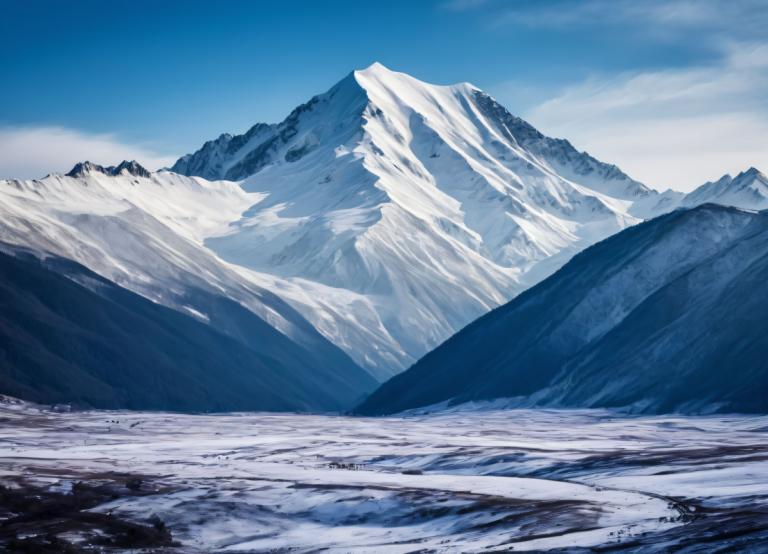 Photographic Art,Photographic Art , Nature, snow mountain, no humans, scenery, sky, mountain, outdoors, day