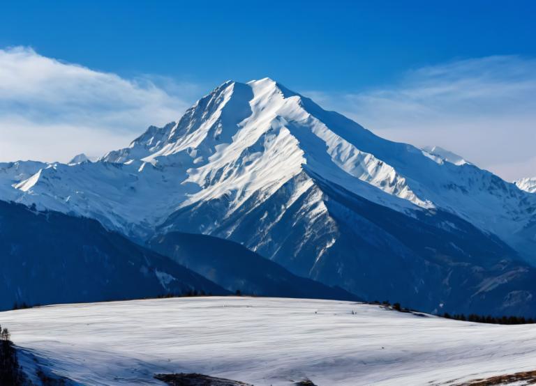 Photographic Art,Photographic Art , Nature, snow mountain, no humans, scenery, mountain, sky, outdoors, day