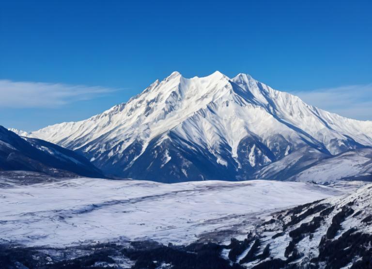 Photographic Art,Photographic Art , Nature, snow mountain, no humans, scenery, sky, outdoors, mountain, day