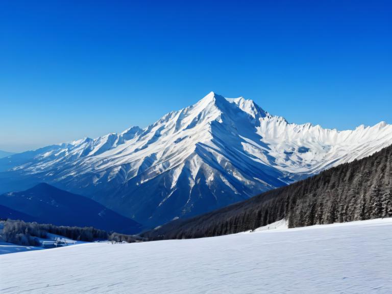 Photographic Art,Photographic Art , Nature, snow mountain, no humans, scenery, mountain, outdoors, sky, snow