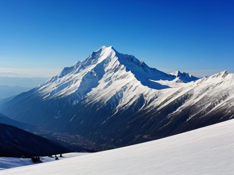 Photographic Art,Photographic Art , Nature, snow mountain, scenery, mountain, sky, outdoors, snow, no humans