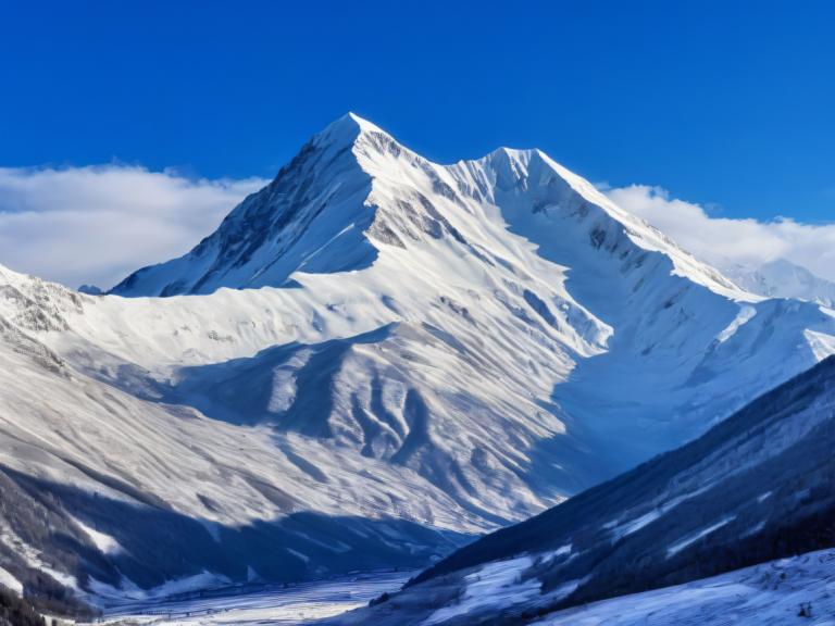 Photographic Art,Photographic Art , Nature, snow mountain, no humans, scenery, mountain, sky, outdoors, day