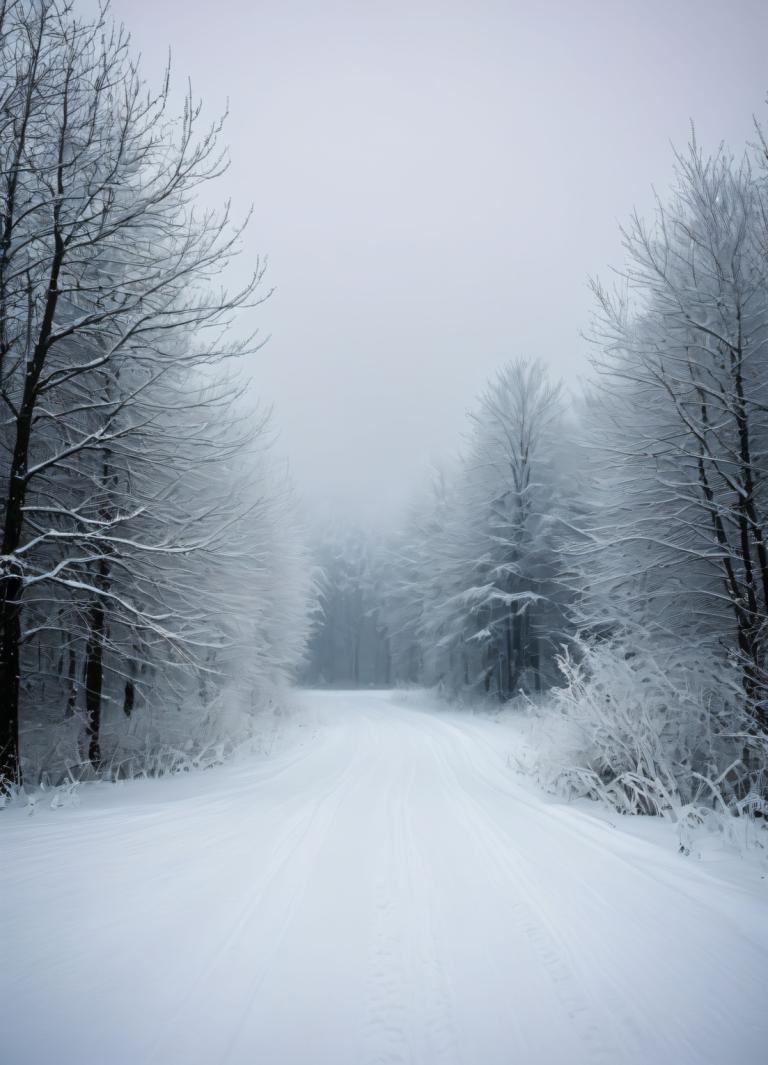 Fotokunst,Fotokunst, Natuur, winter, landschap, geen mensen, landschap, kale boom, boom, sneeuw