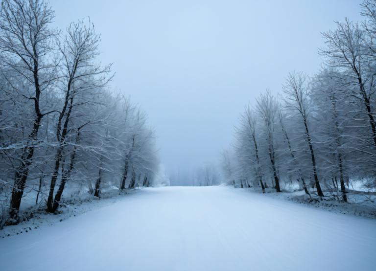 摄影艺术,摄影艺术, 自然, 冬天,风景, 没有人类, 风景, 树, 雪, 户外, 自然, 光秃秃的树, 森林, 天空, 冬天, 蓝色主题, 单色, 天, 多雾路段