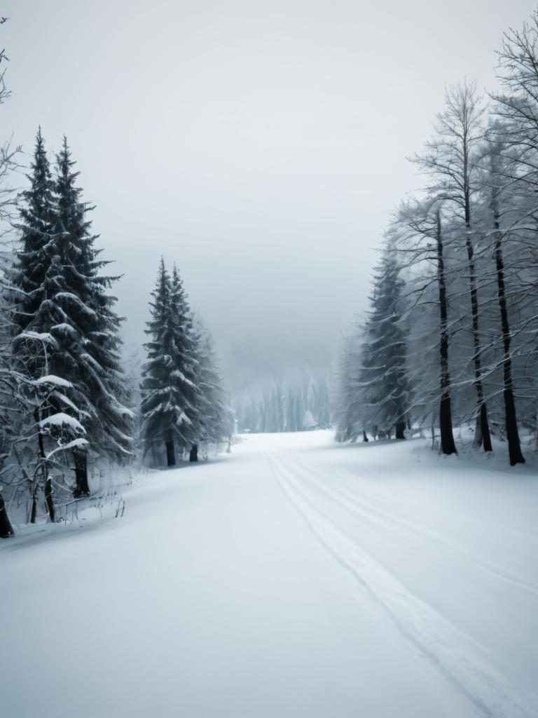 Fotokunst,Fotokunst, Natur, Winter, Landschaft, keine Menschen, Landschaft, Schnee, Baum, draußen