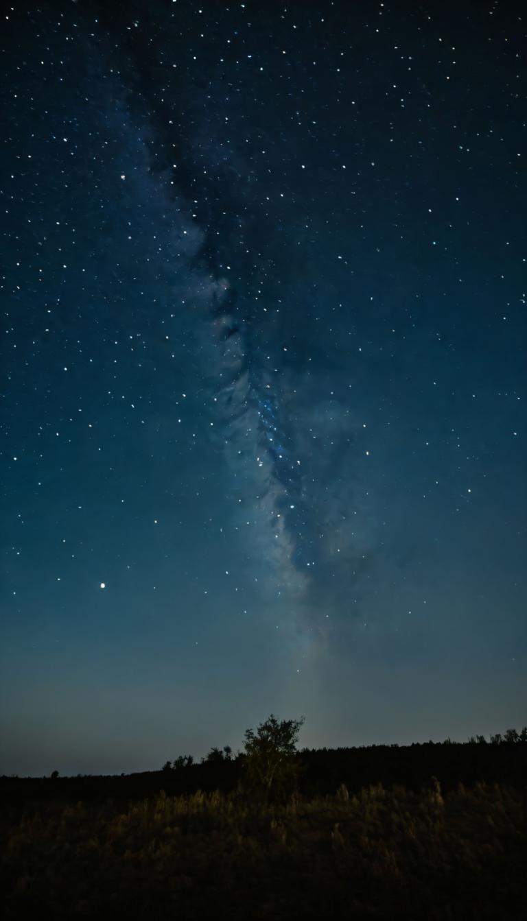 Fotokunst,Fotokunst, Natuur, nachtelijke hemel, sterrenhemel), lucht, landschap, nacht, geen mensen