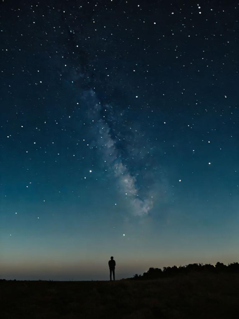 Photoréalisme,Photoréalisme, Nature, ciel de nuit, ciel, ciel étoilé), ciel étoilé, nuit, paysage